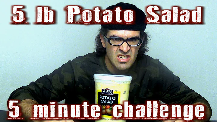 5 lb Potato Salad Challenge In 5 Minutes Dry? | FreakEating Vs The World 68