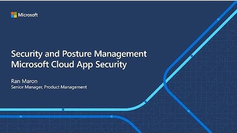Security posture management