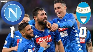 Napoli vs SPAL (1-0) Albiol Goal and Alex Meret Saves enough for the win! 22\/12\/18