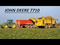 Arrachage de betterave avec en john deere 7710