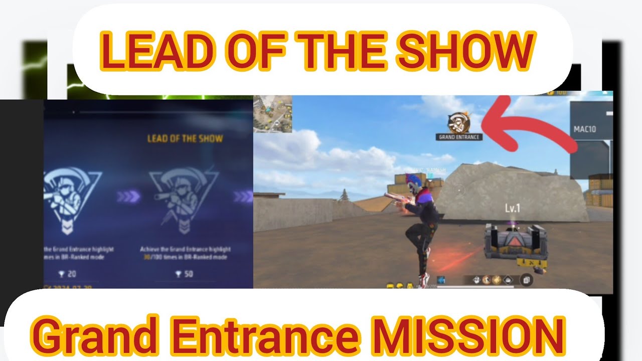 FF ACHIEVEMENT LEAD OF THE SHOW COMPLETE IN TAMIL HOWTO COMPLETE GRAND ENTRANCE MISSION IN FF