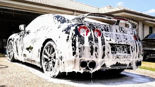 Nissan GTR Maintenance Wash | Relaxing And Satisfying Detail