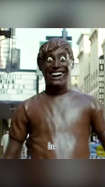 Man has turned himself into a chocolate man.#shorts