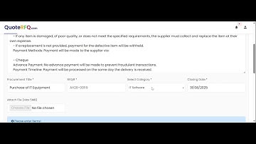 QuoteRFQ com   How to Create RFQ