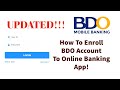 HOW TO ENROLL BDO ONLINE BANKING | BDO ACCOUNT MOBILE BANKING ENROLLMENT | JOSEPH CATE