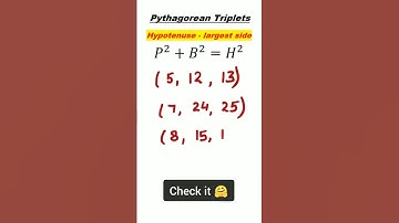 OMG It was soo easy 🤗 #how to find Pythagorean Triplets  #shorts #trending #maths