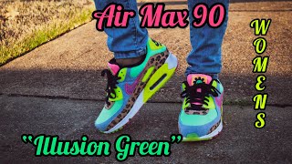 womens air max 90 illusion green