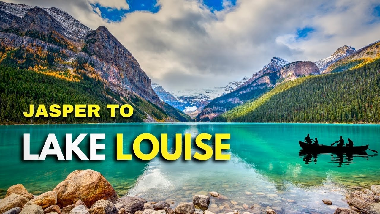 🏔️JASPER to LAKE LOUISE | Beautiful Rocky Mountains & Lakes | Satisfying Road Trip 🇨🇦