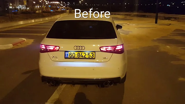 Audi A3 8v 1.8T Resonator delete Before&After