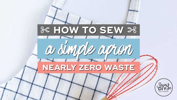 Easy FREE Apron Sewing Pattern 