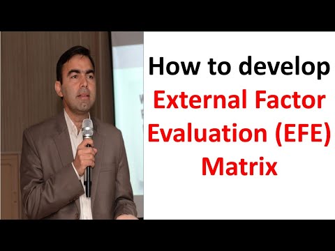 Video: Wat zijn de vijf stappen die nodig zijn om een EFE-matrix te ontwikkelen?
