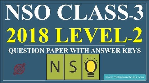 NSO CLASS-3 Level-2 2018 | National Science Olympiad SOLVED PAPER | question paper with answer keys