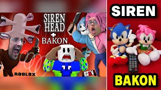 ESCAPE SIRENHEAD & BAKON! Double ROBLOX Game w/ FGTeeV Duddz & Lex REACTION!!!