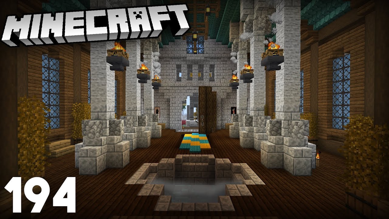 Castle Throne Room Minecraft 1 14 Vanilla Survival