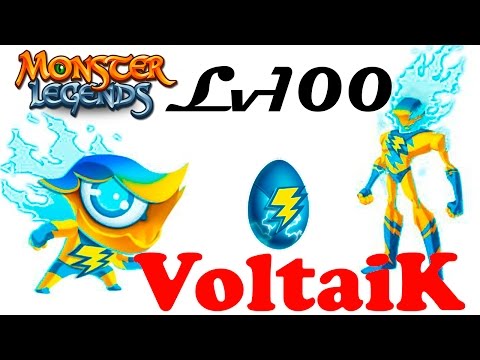 The Most Powerful Monster - Voltaik level 1 to 100 монстр на прокачку Monster Legends