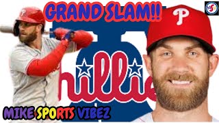 Bryce Harper Hit 2 Solo Home Runs And a GRAND SLAM AGAINST The Cincinnati Reds!!!!!!!