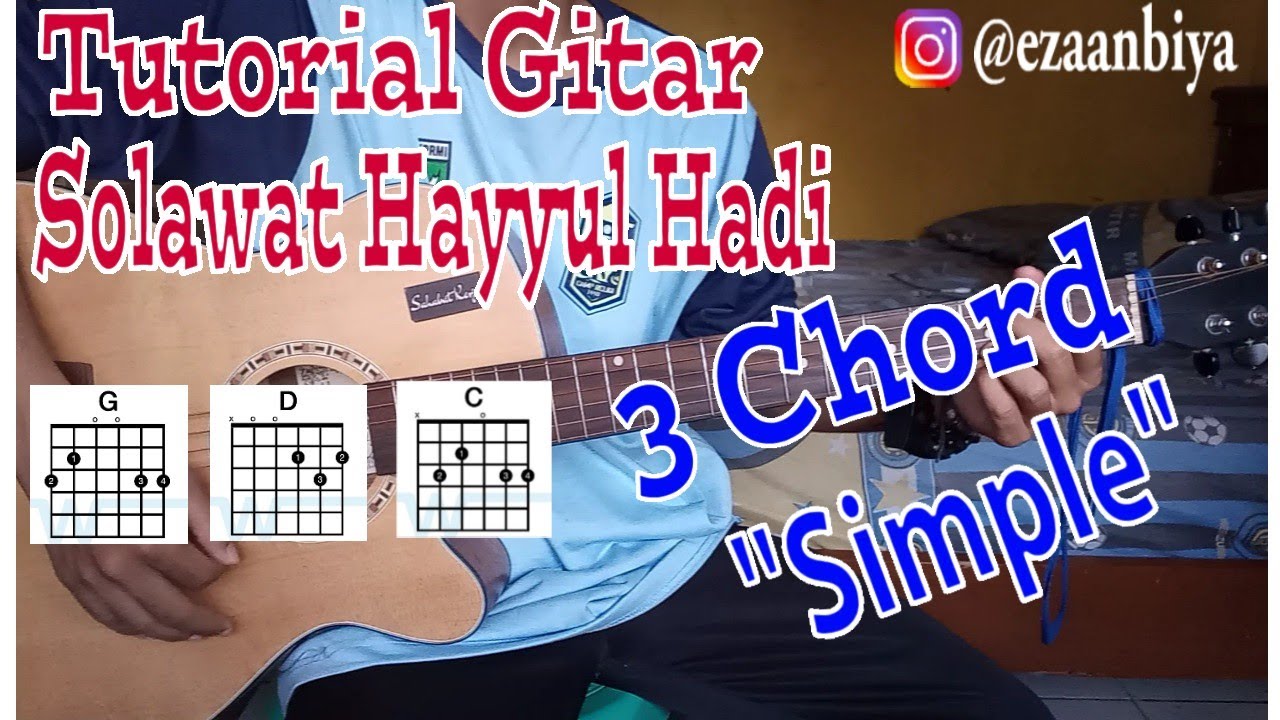 Chord gitar sholawat jibril