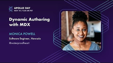 Dynamic Authoring with MDX by Monica Powell