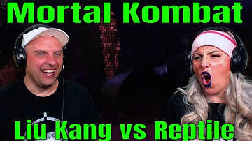 Liu Kang vs Reptile | Mortal Kombat | THE WOLF HUNTERZ REACTIONS