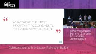 6/20 | Optimizing your path for Legacy IAM Modernization | CIS 2017