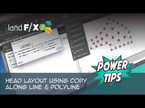 Power Tip Head Layout Using Copy Along Line And Polyline