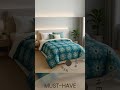 TIMELESS MICROFIBER COMFORTER: QUEEN AQUA GREEN FLORAL