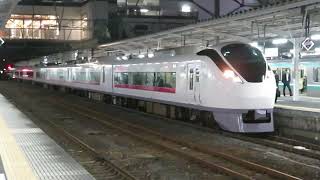 常磐線　E657系K16編成　回8725M　KY出場　水戸駅着発　2023.10.26