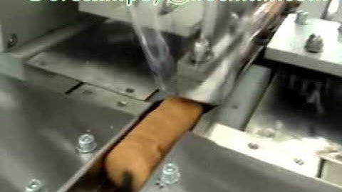 Horizontal flow wrap Wafer biscuits Packing Machine
