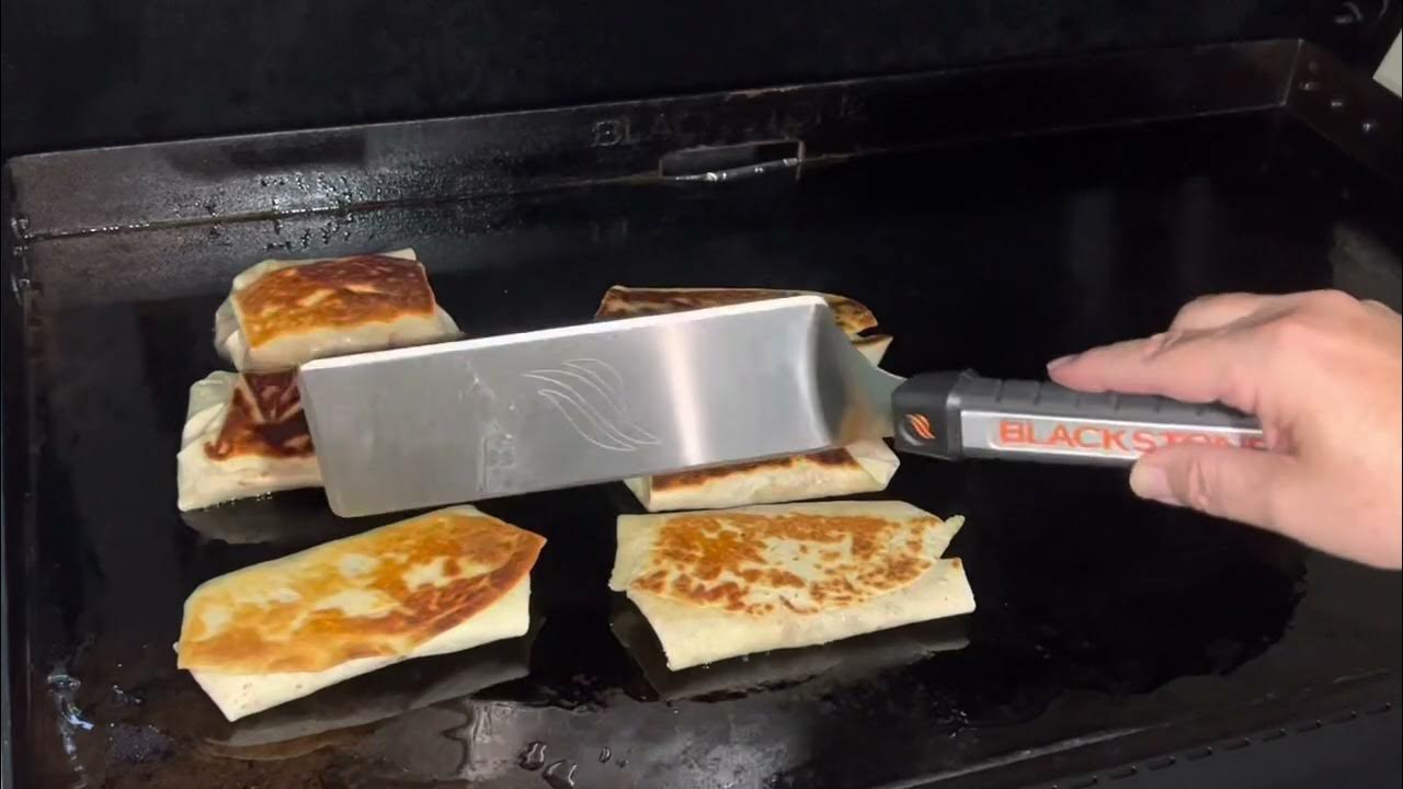 pizza crunch wraps on the blackstone griddle blackstone ideas YouTube