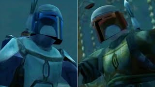 Jango Fett vs Former Mandalorian (Montross) Star Wars: Bounty Hunter