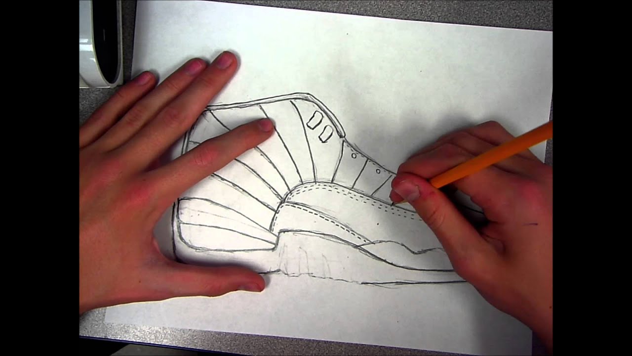 jordan 12 sketch