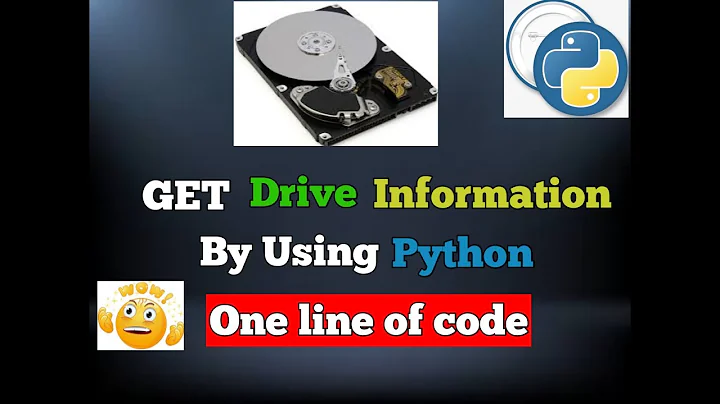 Get Hard Drive info by using Python  | Python Tutorials