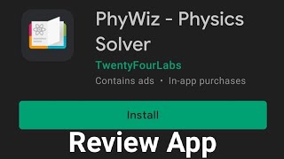 PhyWiz - Physics Solver App Live How to work . by Invented Application Review screenshot 1