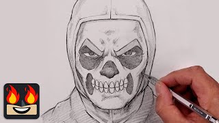 How To Draw Skull Trooper | Fortnite OG