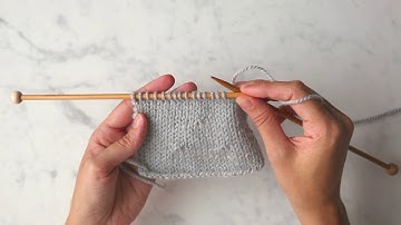 Centered Single Decrease Tutorial | Purl Soho