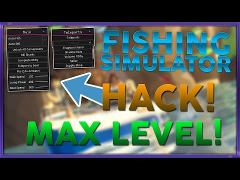 Fishing Simulator Hack Get Max Level Teleports Auto Fish More Roblox Youtube - youtube simulator hack roblox