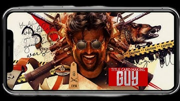 Darbar Title Card Editing in Tamil