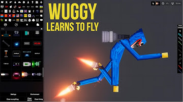 Huggy Wuggy learns to fly ✨✨✨✈ - People Playground 1.26 beta