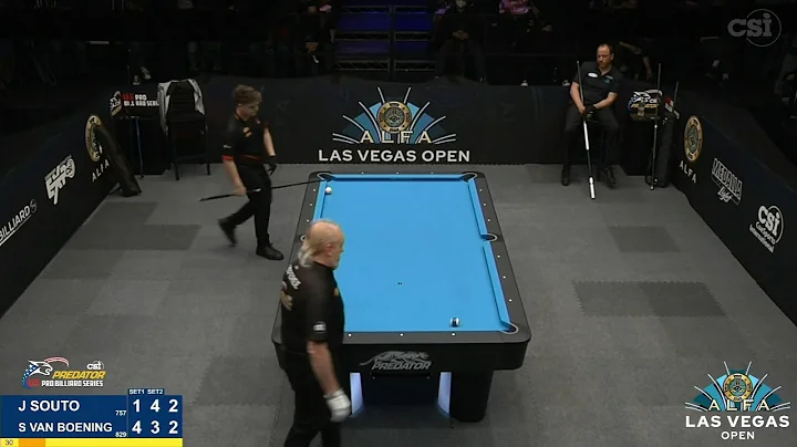 10-BALL  J. SOUTO vs S. VAN BOENING  2022 Alfa Las...