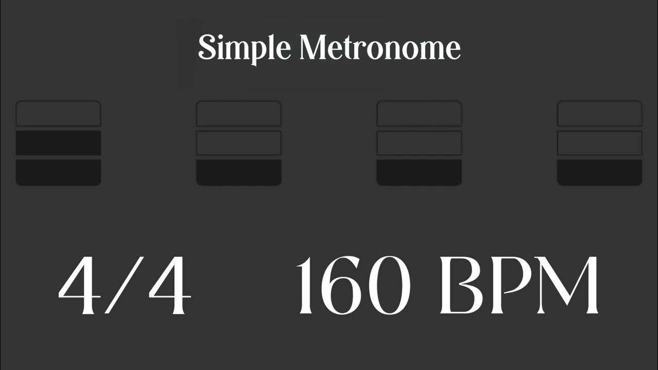 Metronome 160 BPM YouTube