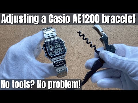 Video: Hvordan størrelse et Casio Metal armbånd: 11 trinn (med bilder)