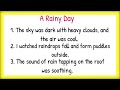 10 Line Essay on a rainy day || a rainy day essay || a rainy day paragraph ||