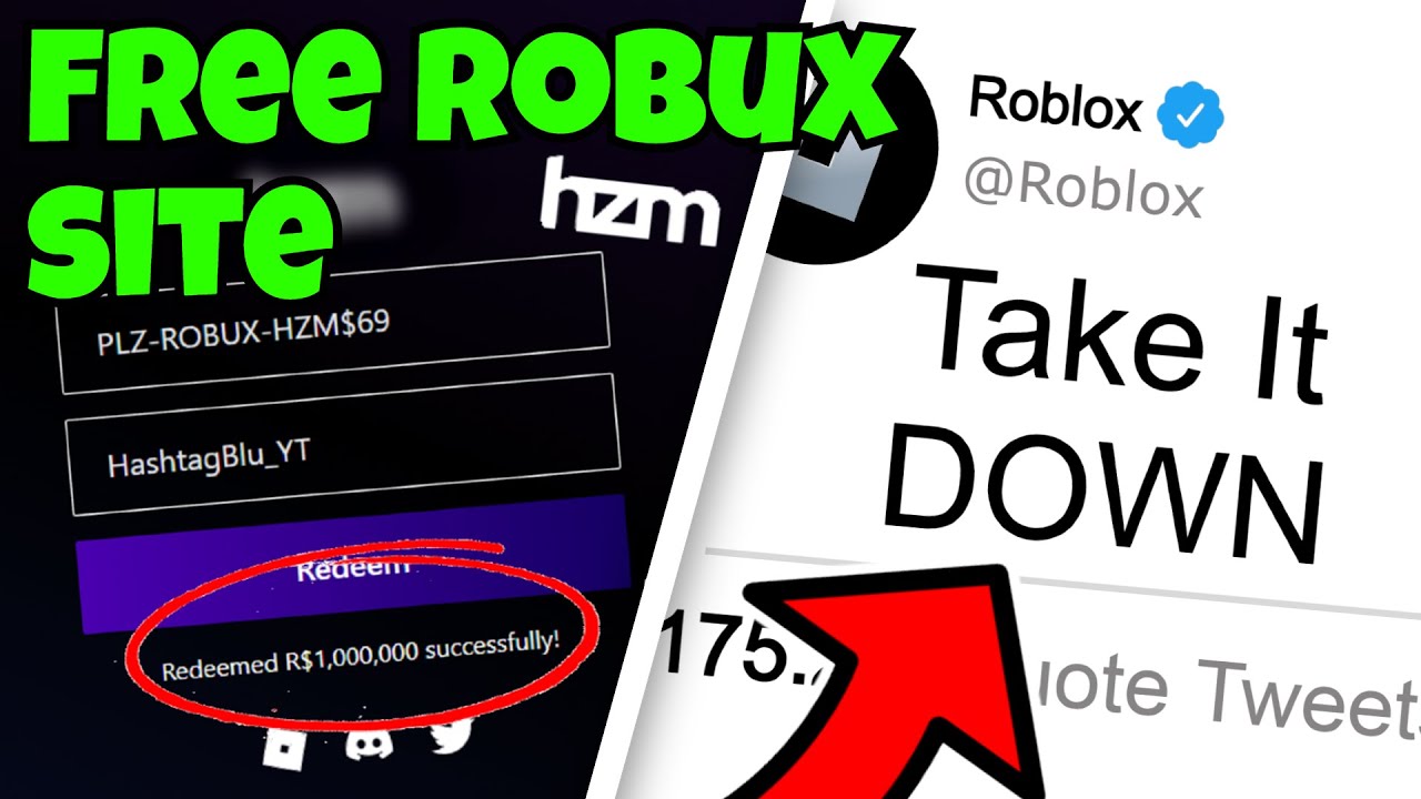 Roblox TOOK DOWN Hazem's FREE ROBUX Website?!?! (Roblox Pls Donate) 