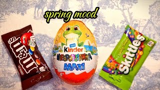Satisfying video ASMR/lollipops candy/relaxing video/opening Kinder Surprise MAX, skittles and m&m's