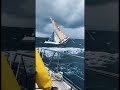 Intense Yachting Adventure: Battling Extreme Waves in a Storm!