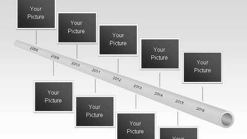 Tube Timeline Process Toolbox for PowerPoint by PoweredTemplate.com