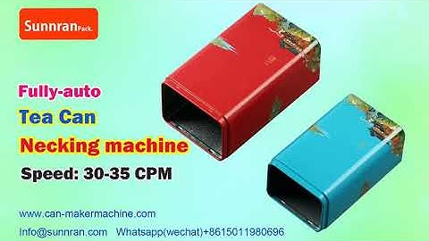 Tea Can necking machine Bottom crimping machine for tin box making