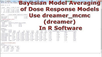 Bayesian Model Averaging of Dose Response Models Use dreamer_mcmc (dreamer) With (In) R Software