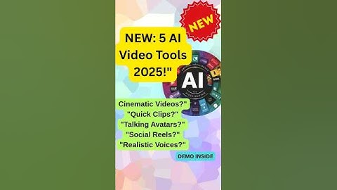 5 Best AI Video Tools 2025—Demos Inside! | #new #AI #aitools #aiinvideogeneration  #tutorial