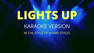 Lights Up - In the Style of Harry Styles - Karaoke Video